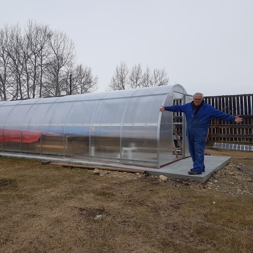 Customer greenhouse setup
